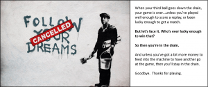 Image 1, an example of contrasting image and text. (Stencilrevolution, 2015).